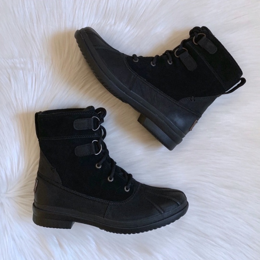 UGG Black Azaria Waterproof Duck Boots - Picture 5 of 8